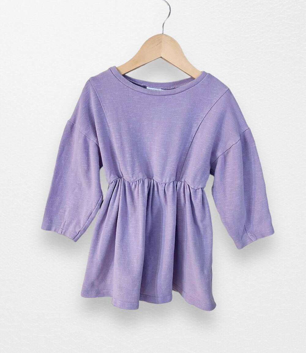 Zara Lavender Sweatshirt Dress, Size 4/5